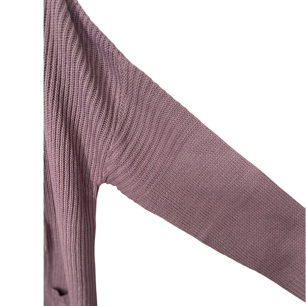 Kohl's Light Purple Open Front Cardigan Decorative Weave Pockets Women's XL‎ NWT - Picture 3 of 9